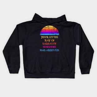 Your Little Ray Of Sarcastic Sunshine Has Arrived Kids Hoodie